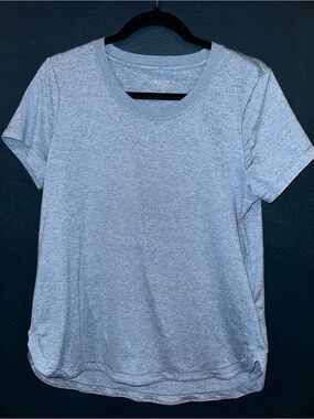 Athleta Lt Blue Short Sleeve Top